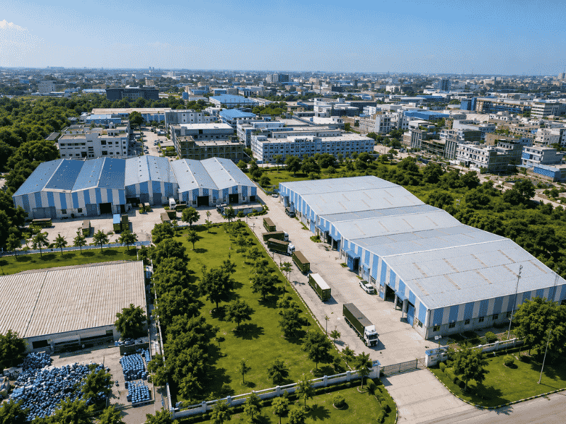 industrial plot or land